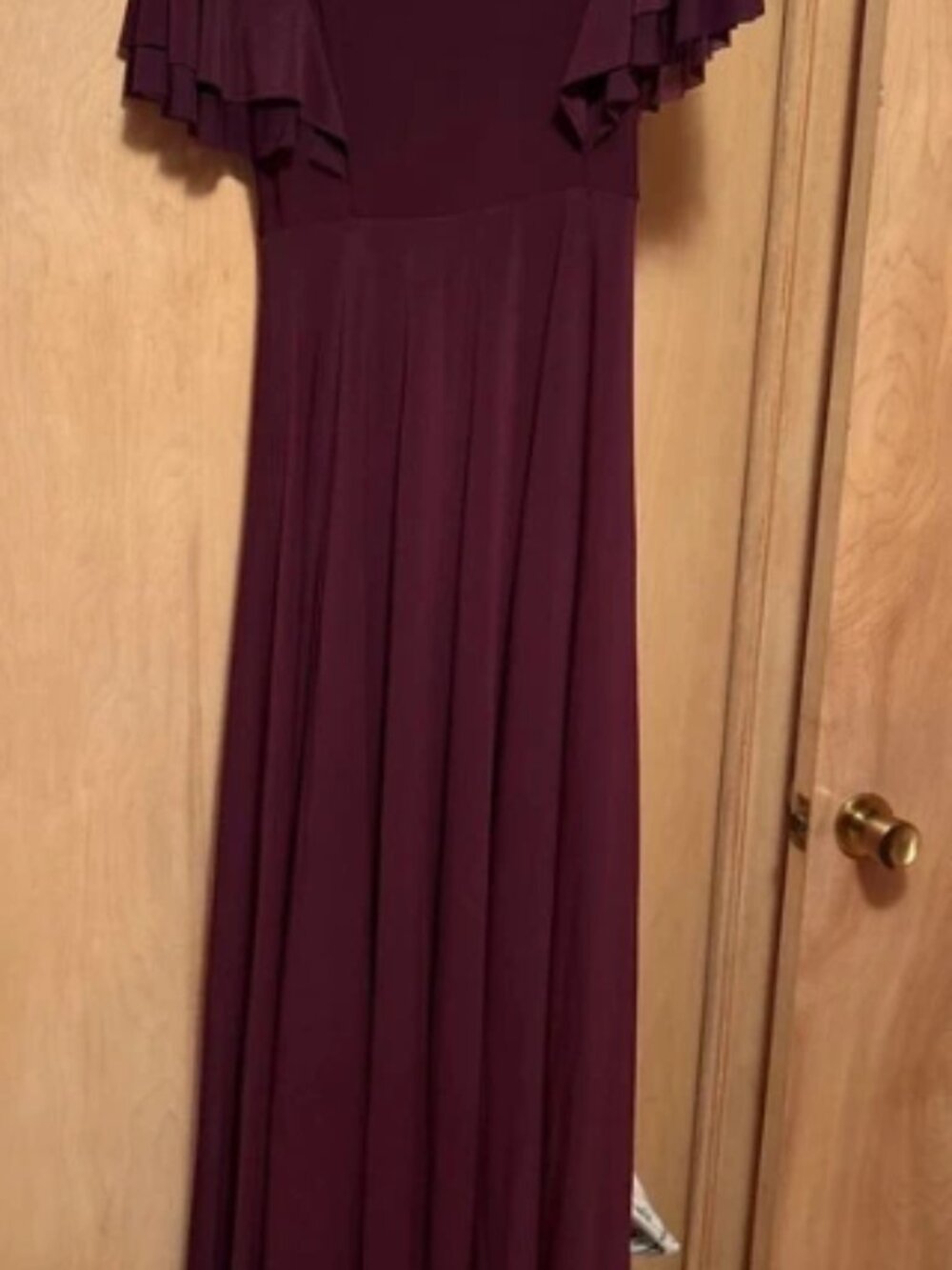 Burgundy maxi dress